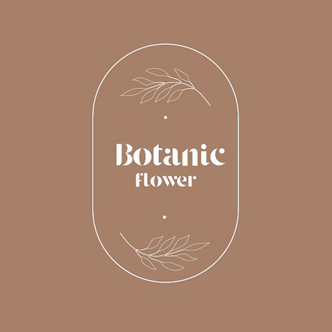 Логотип для цветочного магазина Botanic flower