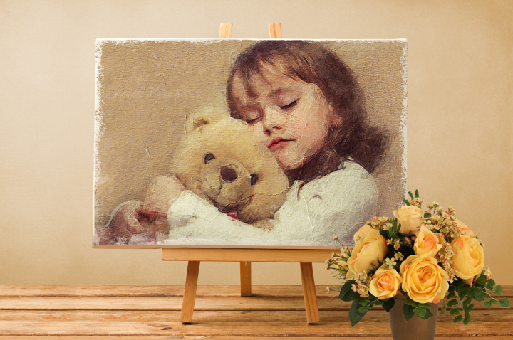 Портрет в стиле холст, масло