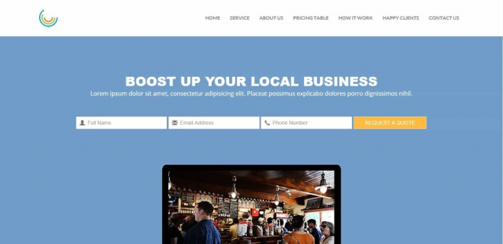 BOOSTUP Landing Page