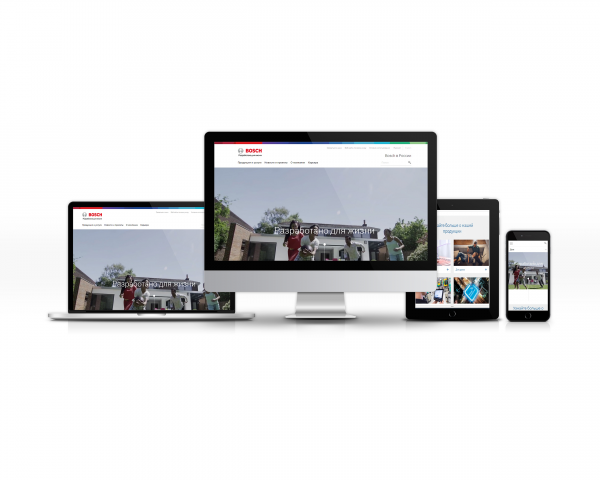 (вёрстка) Website для Bosch