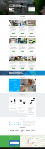 лендинг по установке видеонаблюдения