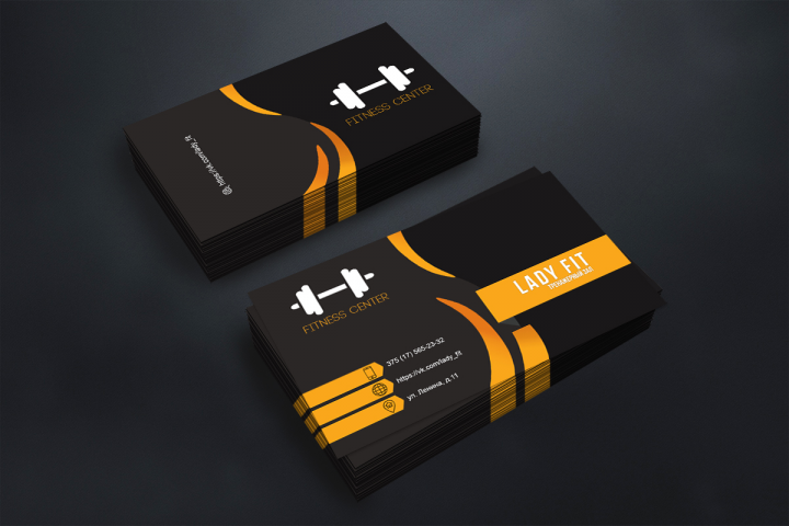 Business card "Lady fit"