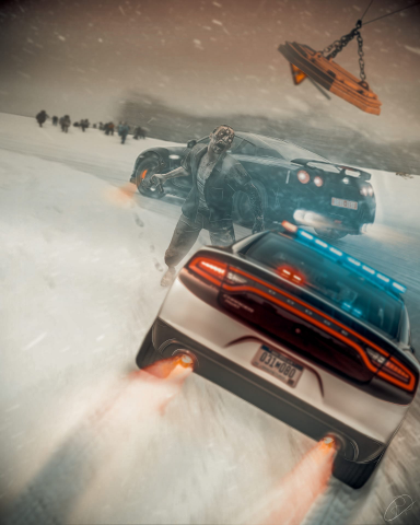 Постер "Безумная Погоня"