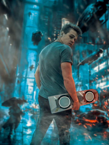 Арт в стилизации "Назад в будущее" ( Back to the Future )