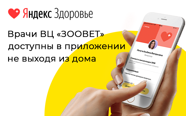 Баннер для сервиса "Яндекс.Здоровье"
