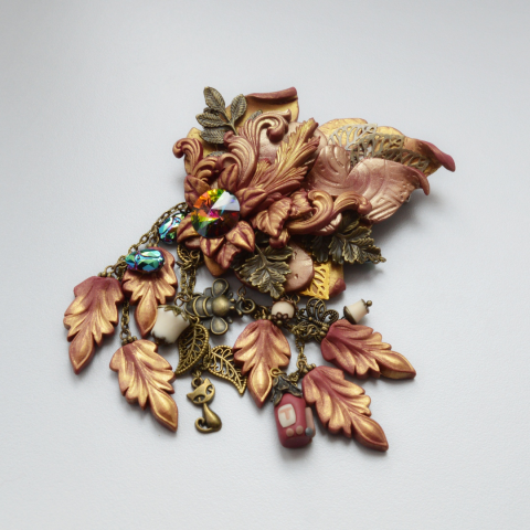 Брошь. Осень вдохновляет