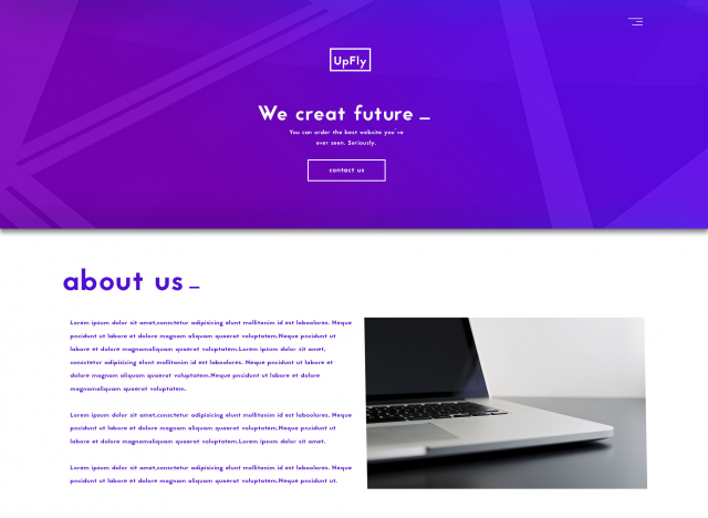 Landing page art-студии