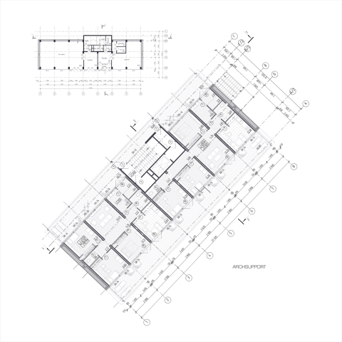 План этажа жилого дома
