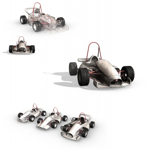 Каркас болида