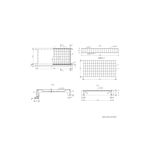 Армирование  ж/б лестничной площадки