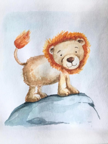 "The very brave lion".