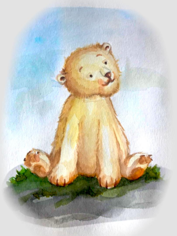 Иллюстрации из книги "The very brave lion".
