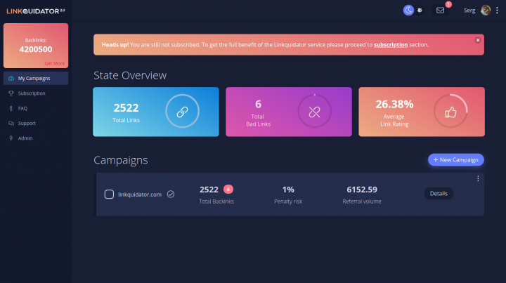 Saas LinkQuidator