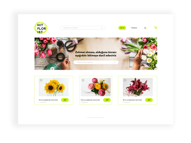 Hitflorist. Online portal for florists