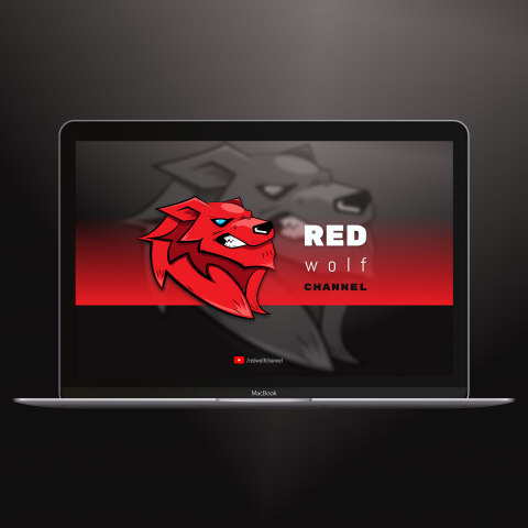 Концепт логотипа RED wolf Channel