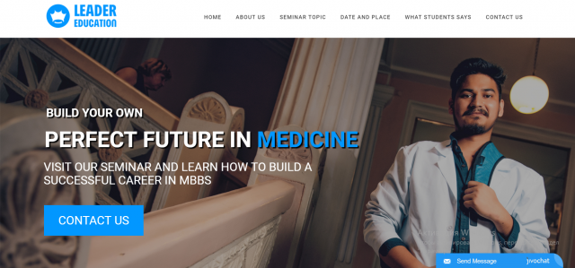 Лендинг для привлечения клиентов из Индии