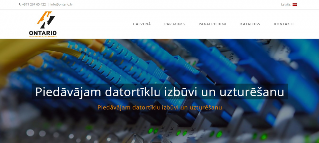 Сайт на Wordpress http://ontario.lv