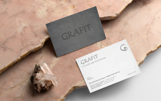 Визитка для студии звукозаписи GRAFIT