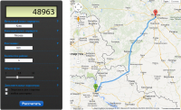 Калькулятор (Грузоперевозки + GoogleMaps)