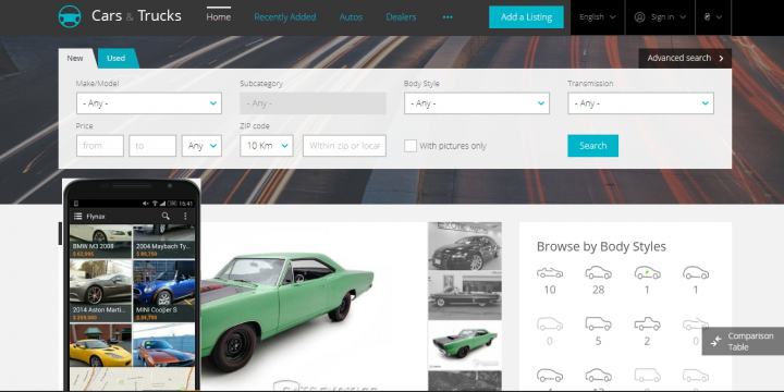 Язык запросов для CMS Flynax