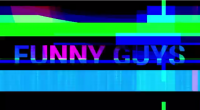 Заставка для youtube канала в с тиле Glitch