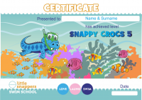 Сертификат для школы по плаванью для детей