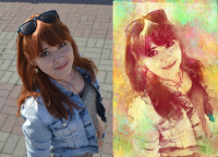 Стилизация.Портрет в стиле гранж