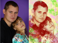 Стилизация.Портрет в стиле гранж