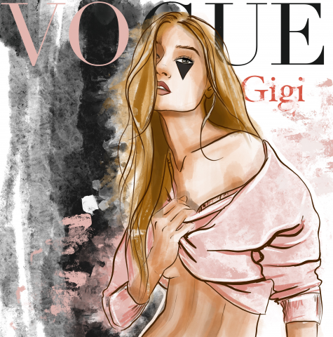 стилизация обложки журнала (Vogue)