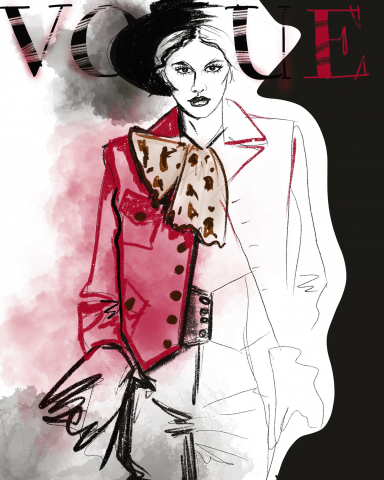 стилизация обложки журнала (Vogue)