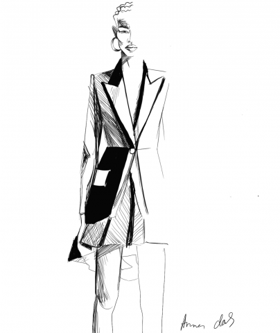 иллюстрация коллекции (alexander mcqueen)
