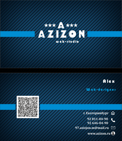 Визитка web-студии Azizon