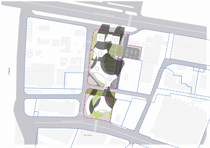 План благоустройства территории бизнес-центра ЗИЛ
