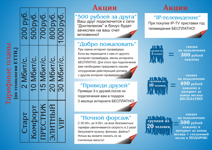 Буклет компании связи