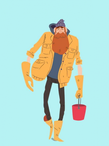 hipster illustration