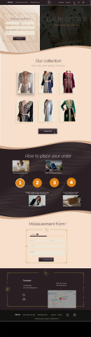 Landing page. Кафтаны