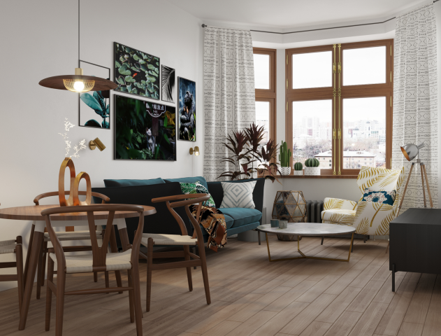 Дизайн квартиры в стиле Бохо