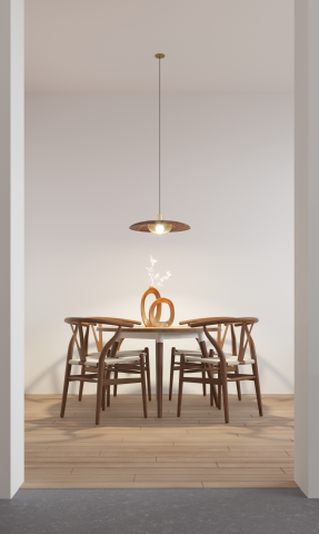 Квартира в стиле бохо - столовая группа