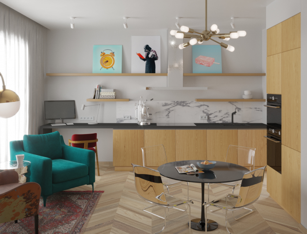 Квартира в стиле 70х