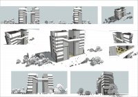 Эскизная подача бизнес центра