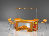 3D модель фреш-бара
