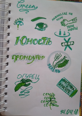 Набор эскизов "юность"