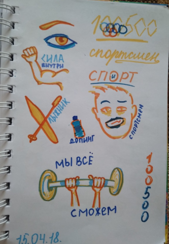 Набор эскизов "спорт"