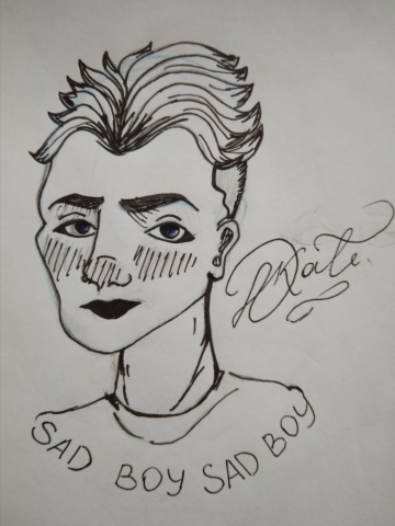 Рисунок "sad boy"