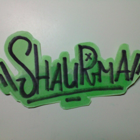 Леттеринг "shaurma"