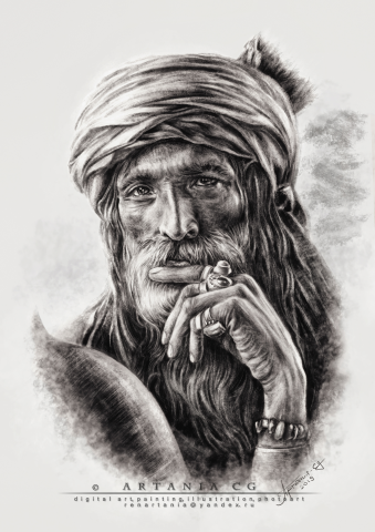 Иллюстрация "Вода в пустыне"