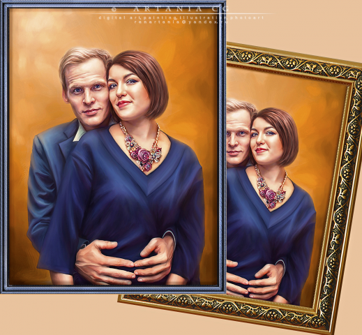 Парный портрет. Компьютерная живопись