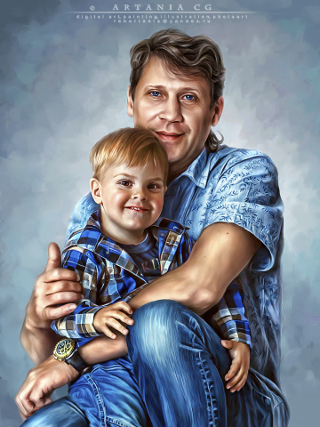 Портрет - цифровая живопись