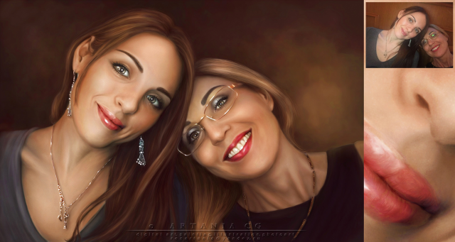 Цифровой портрет по фотографии. Живопись