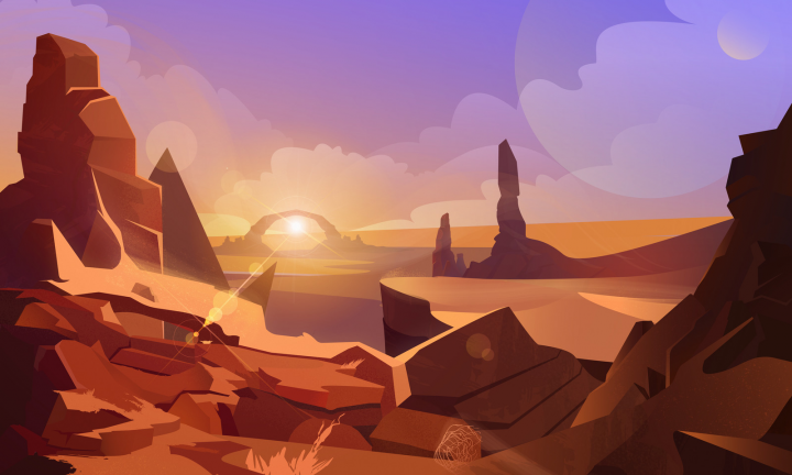 Пейзаж пустыни